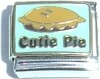 Cutie Pie with pie - 9mm Italian charm
